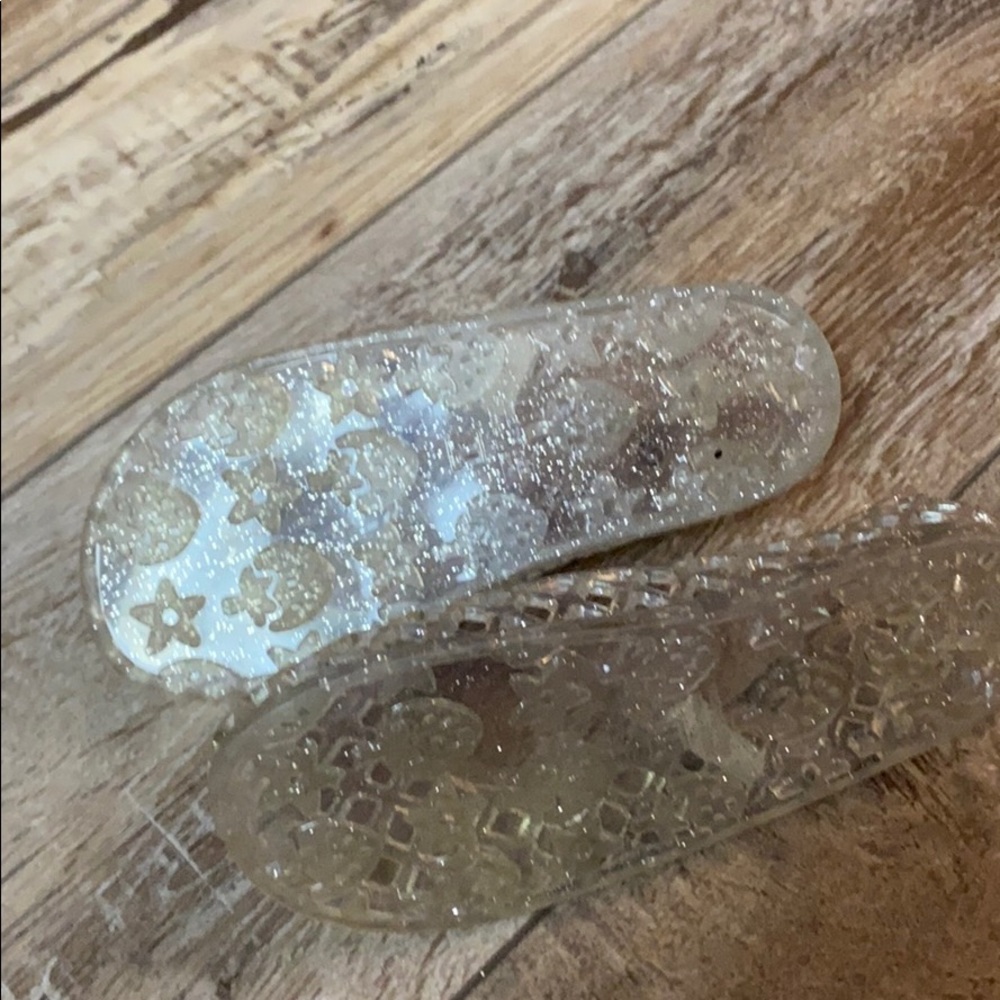 Girls Jelly Style Clear Shoe Sandals Size 11 - Picture 4 of 4